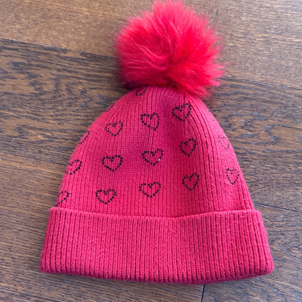 Gap kids Red Heart Patterned Kids Beanie